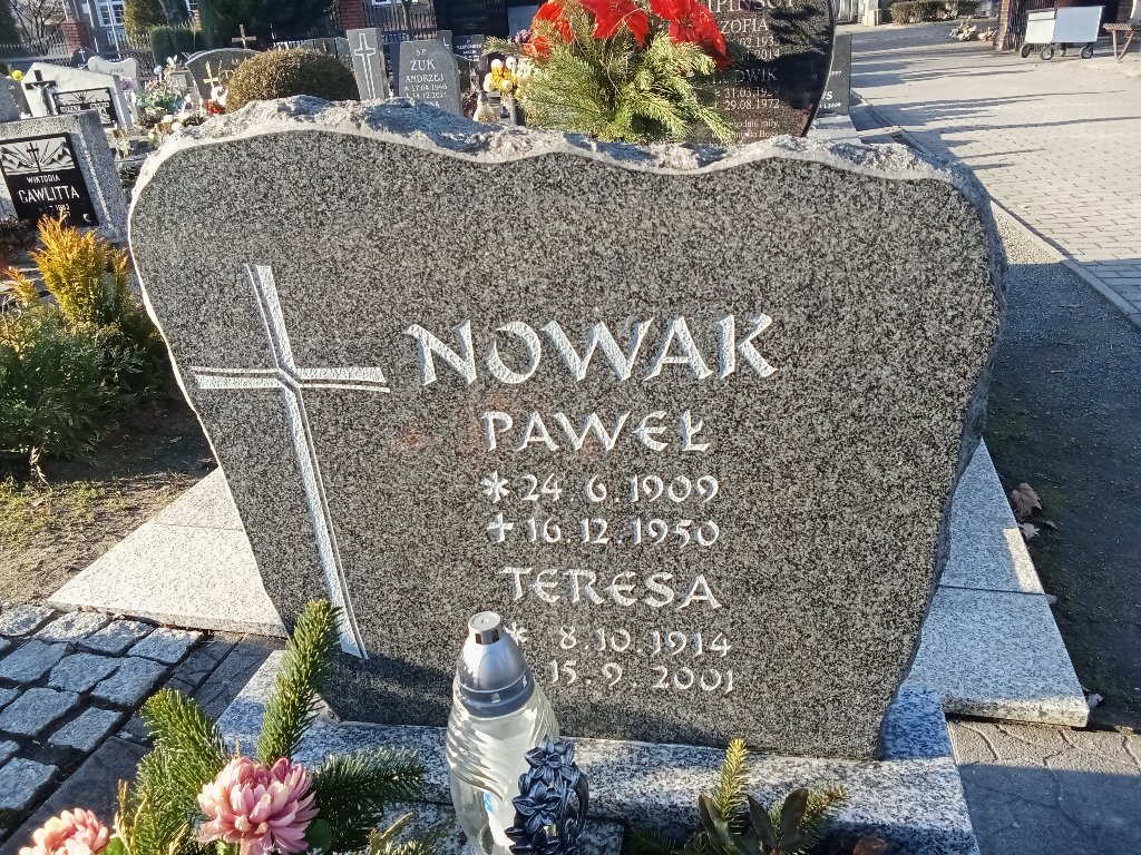 Grób Paweł Nowak