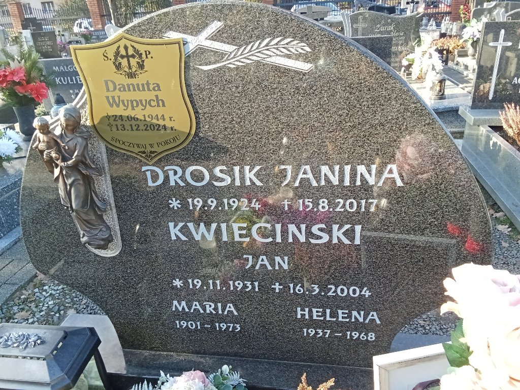 Grób Danuta Wypych