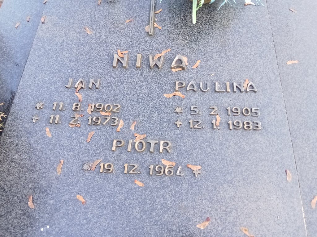 Grób Jan Niwa
