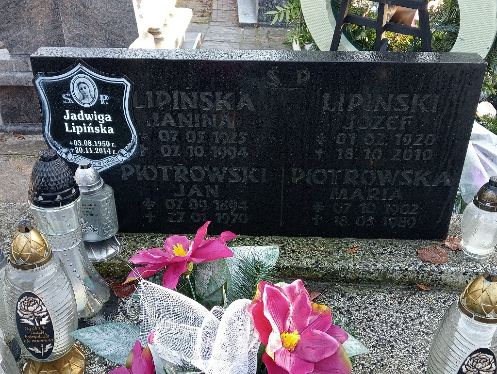 Grób Janina Lipińska